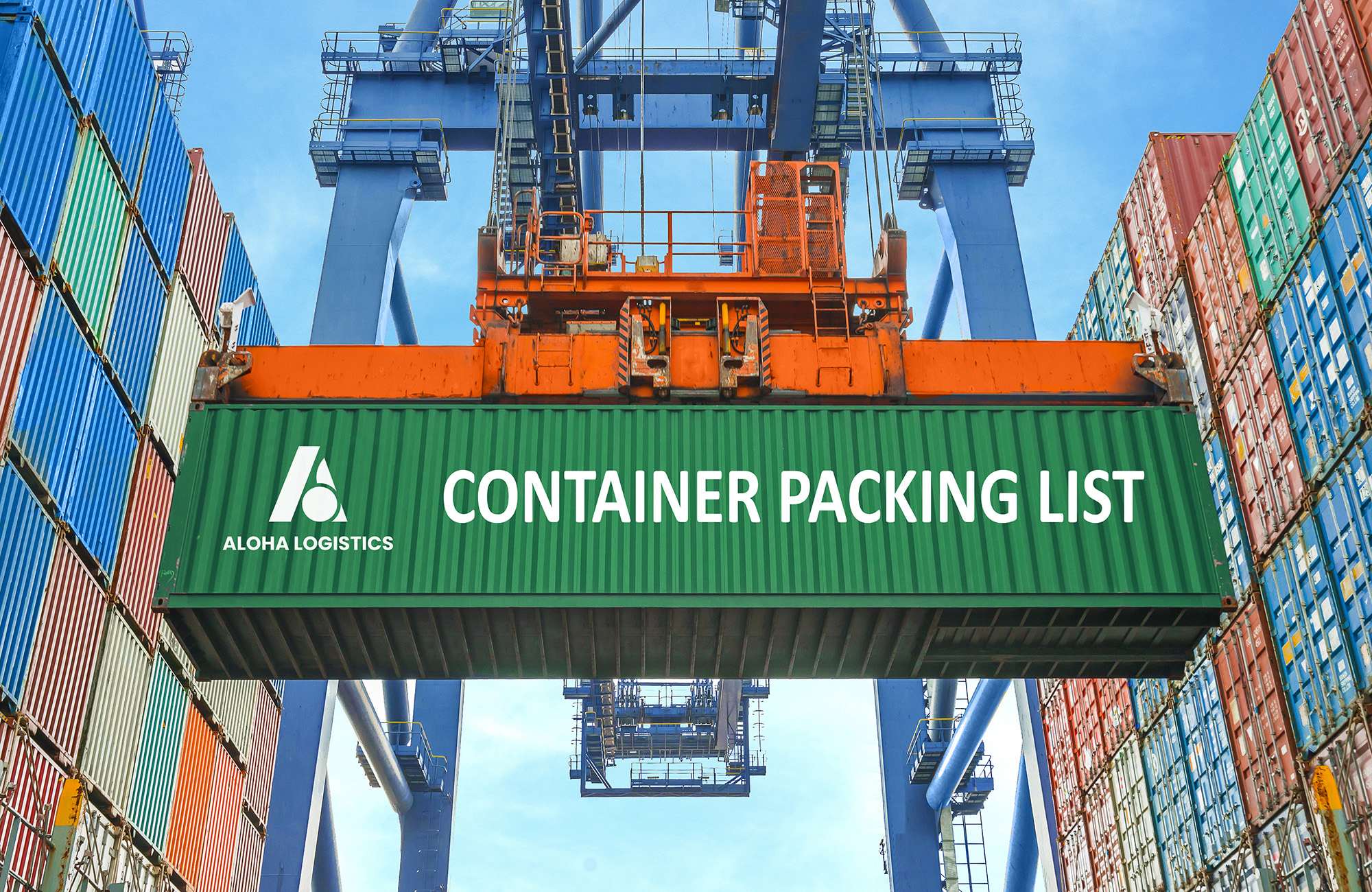 CONTAINER PACKING LIST FORM  - ALOHA INTERNATIONAL LOGISTICS